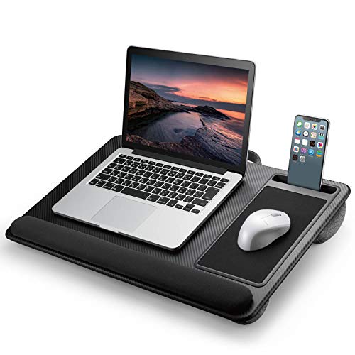 エレコム ノートPCテーブル マウスパッド付 リストレスト付 スマホスタンド付 ハンドル付 17イン