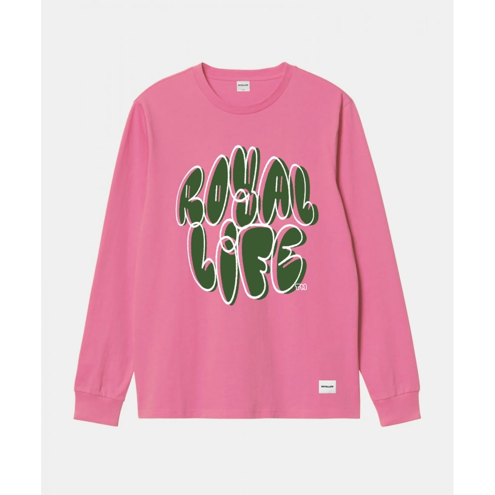 ROYALLIFE RLLR3002タギングロゴロングスリーブ - ピンク