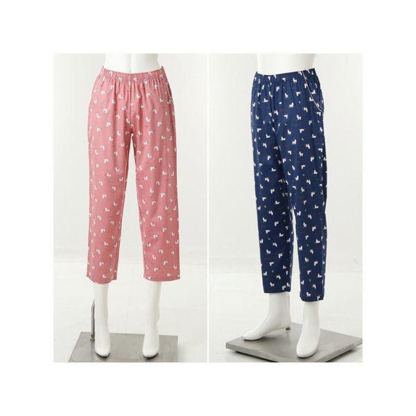 ヴィーナス綿100 ラマ捺染 柔らかい端境期カップルパジャマパンツセットVEPA01MP VEPA01W.._P413986571