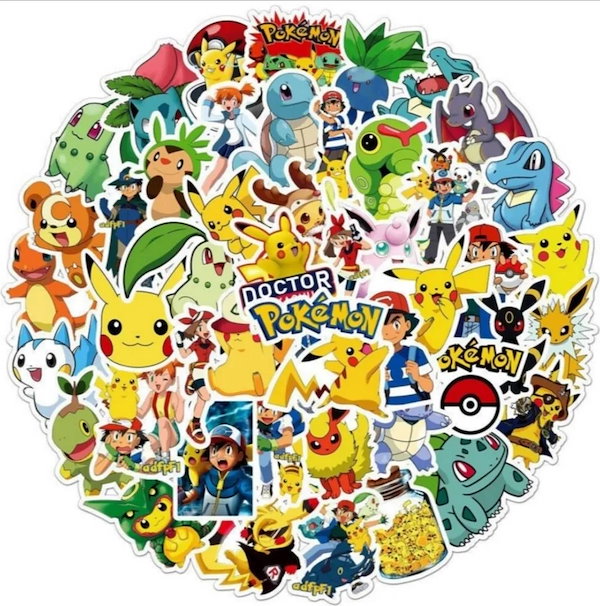 Qoo10] 50枚セット ポケモン ステッカー ご