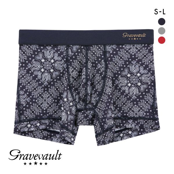 グレイブボールト Bandana ショート ボクサーパンツ SML メンズ 前閉じ 日本製 Grav