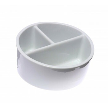 墨運堂　陶器　丸筆洗　3穴　15.0cm　26507