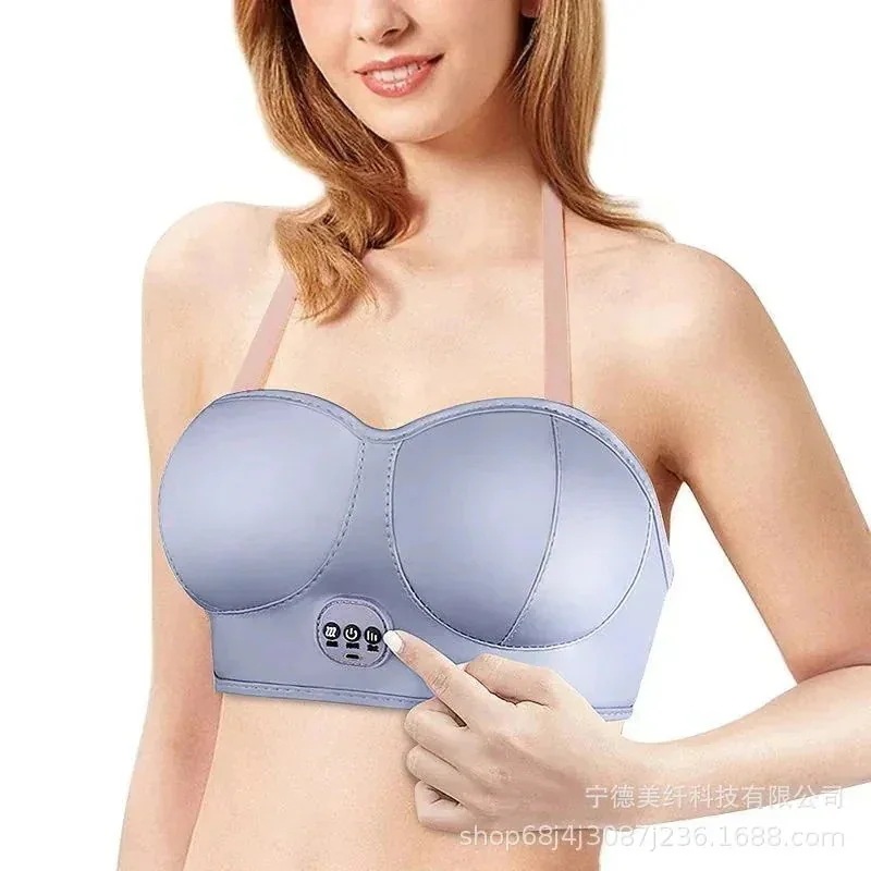 [急速出荷]胸部マッサージャー 胸の強化アーティファクト ショック 乳房のたるみ防止 矯正器具 乳房美容装置 USB充電式 振动 磁石 経穴 温かみ療法 豊胸 美乳 美胸