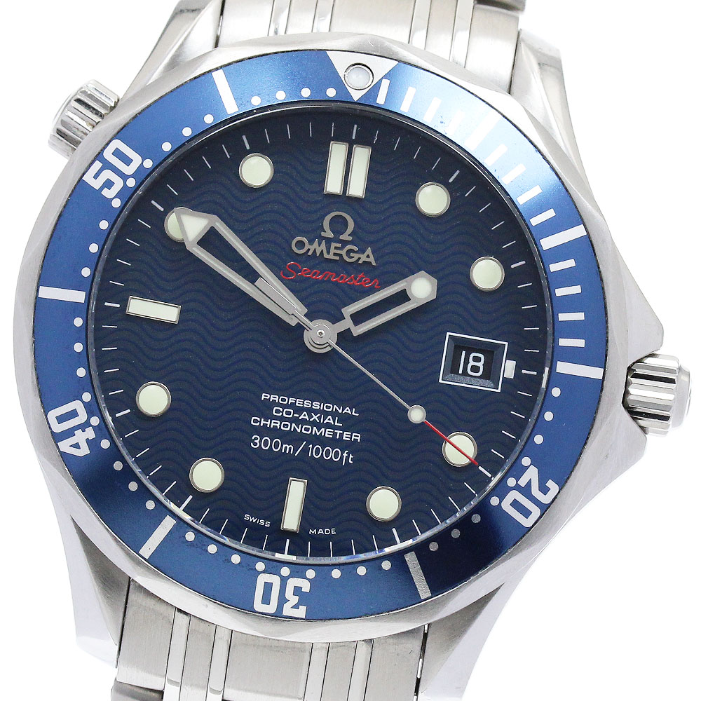 オメガ OMEGA 2220.80 シーマスター300 コーアクシャル 自動巻き メンズ 良品 保証書付き_886763【中古】