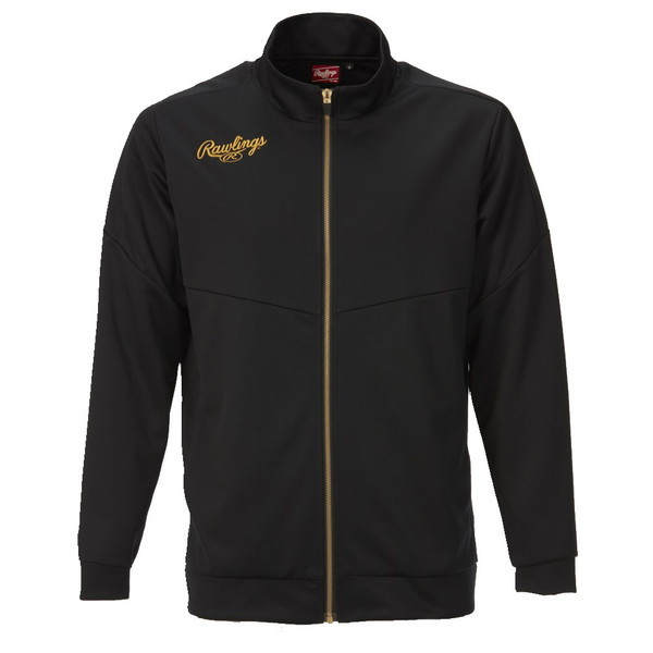 ローリングス 野球 チーム長袖ジャケット チームジャージジャケット ブラック AOS13S10-B-XO B