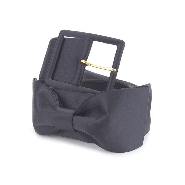 ベルト リボン ブラック ゴールド 中古