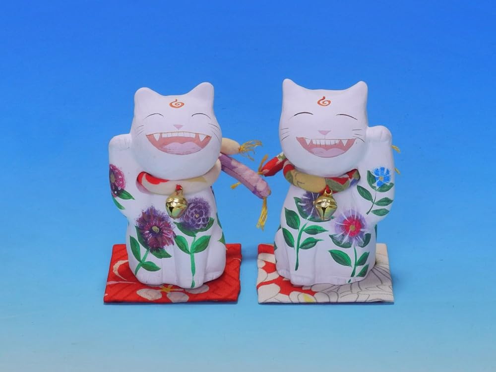 美術工芸シリーズ　多田すみえ 招き猫（白）