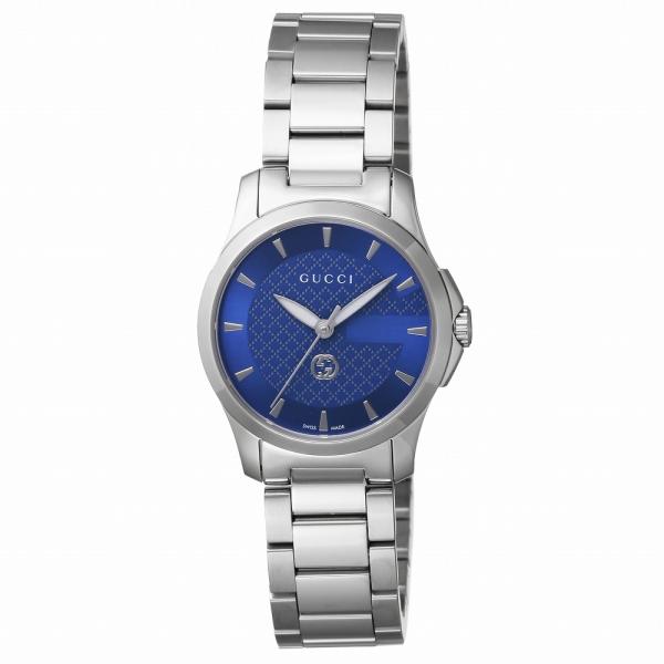グッチ GUCCI 腕時計 YA1265050 レディース ジータイムレス G-TIMELESS クォーツ ブライトブルー シルバー