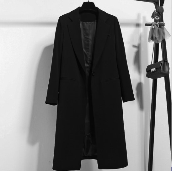 ロングコート ブラック アウター コート スリム 細身 ストレート スマート かわいい きれいめ