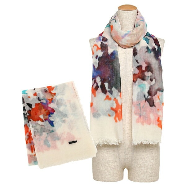 ユニセックスマフラー WHITE マルチカラー