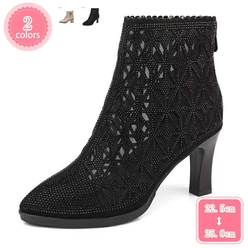 1000円OFFクーポン サンダル ブーツサンダル サマーブーツ レディース 夏 ブーツ 春 靴 ヒールサンダル 歩きやすい 厚底サンダル 太ヒール 疲れない ポインテッドトゥ ヒール 8cm とんが