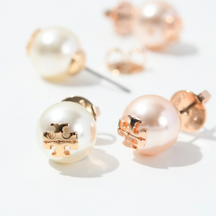 ピアス アクセサリー 18151 EARRING レディース ロゴパールピアス ゴールド ピンク アクセ プレゼント ギフト