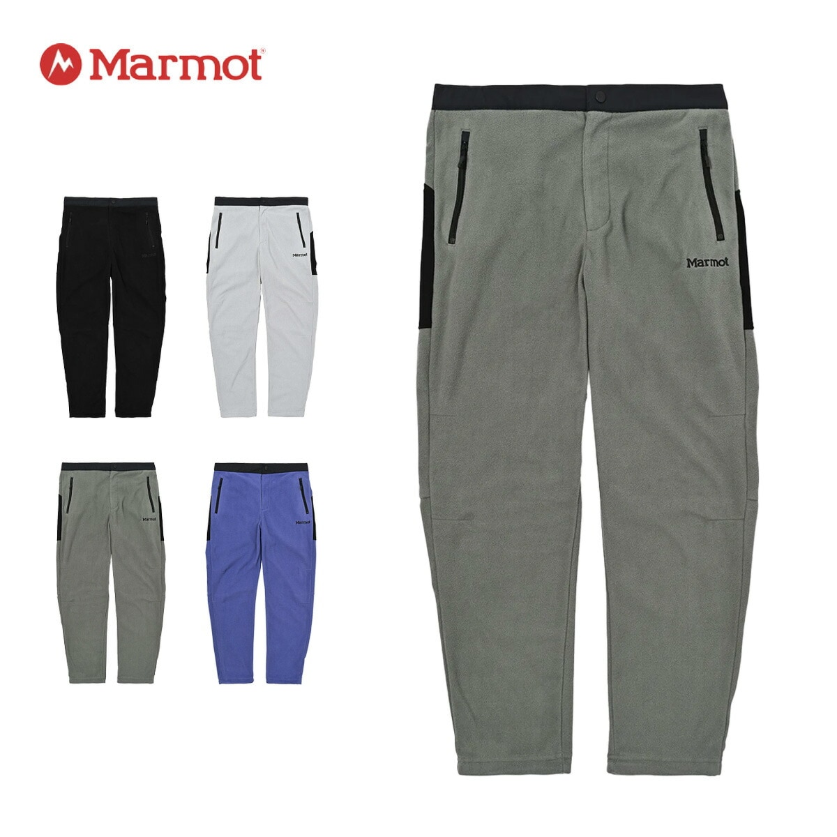 ロングパンツ メンズ ポーラライトフリースパンツ 保温 軽量 アウトドア タウンユース 通気性 シンプル スポーティ ブラック シルバー カーキ パープル MTFW25MFL037