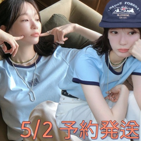 [Mingki 강민경 着用] 5/2 予約発送 MARITHÉ FRANÇOIS GIRBAUD W CLASSIC LOGO RINGER T