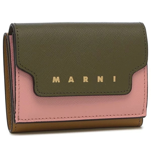 三つ折り財布 ピンク グリーン ミニ財布 ブラウン マルチカラー レディース PFMO0125U1 LV520 ZO957