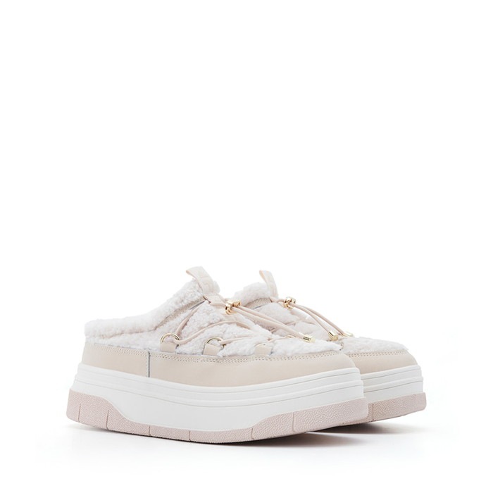 JULES シアリング ミュール レディース 防水 防寒 スリッポン LIGHT NUDE