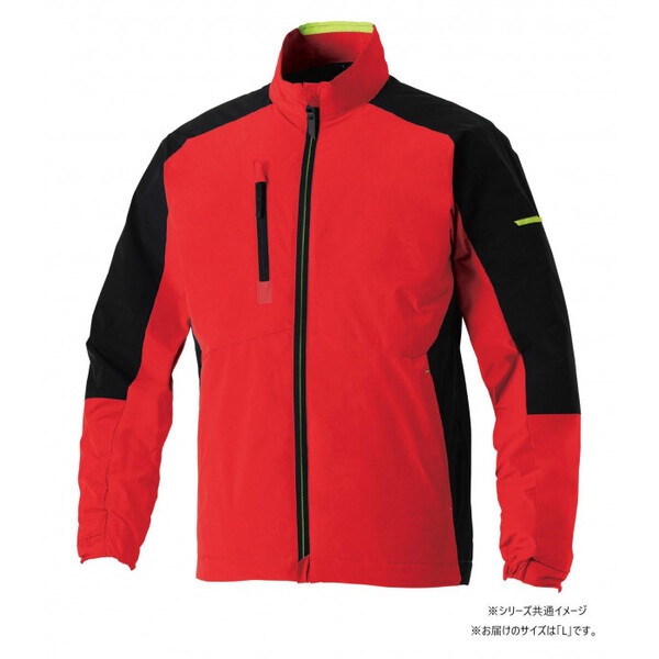 7524-00 防寒ブルゾン(ストレッチ.制電) Lサイズ レッド(43) G.G.