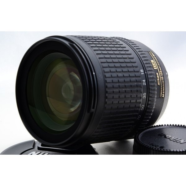 【中古】ニコン Nikon AF-S DX Zoom Nikkor ED 18-135mm F3.5-5.6 G 美品 AF-Sマウント 望遠 ズーム 前後キャップ付き 19,800円