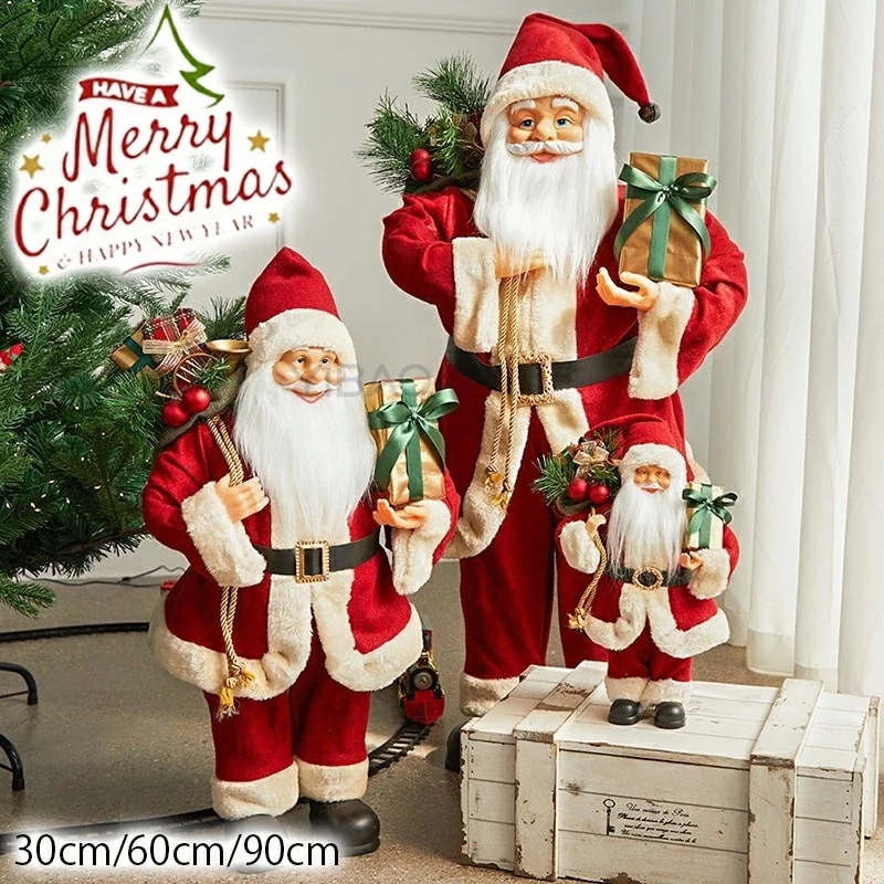 【超人気商品】クリスマス 置物 サンタ サンタクロース サンタ置物 飾り クリスマス飾り Christmas ランタン型オーナメント 3サイズ選択 30cm 60cm 90cm 雑貨 おしゃれ かわい
