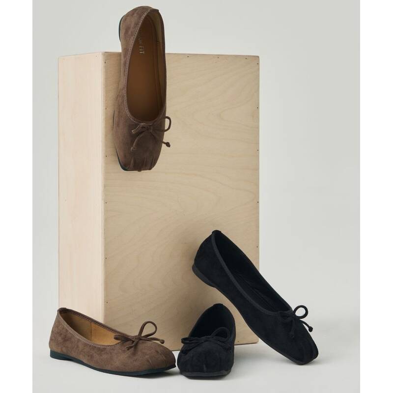 ドローフィット ウィメン DRAWFIT WOMEN ブラン リボン フラットシューズ [BLACK] DFWMSO6191BK 372717