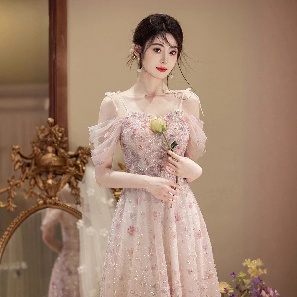 高級 2026新作 成人式 パーティー イブニングドレスプリンセス忘年会 ウェディング パーティー 成人式 二次会 お呼ばれ 同窓会