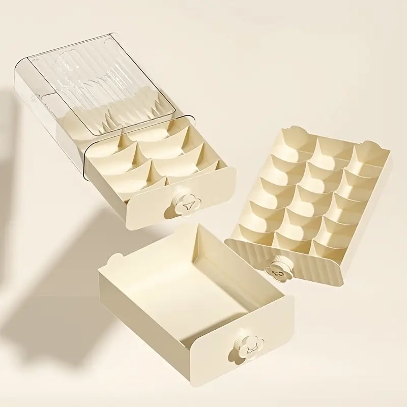 3枚の下着収納引き出し透明な靴下収納ボックス下着とブラジャー収納ボックス引き出しタイプの家庭用ワードローブパーティションデザインワードローブやドレッシングテーブルの収納に適した下着収納ボック