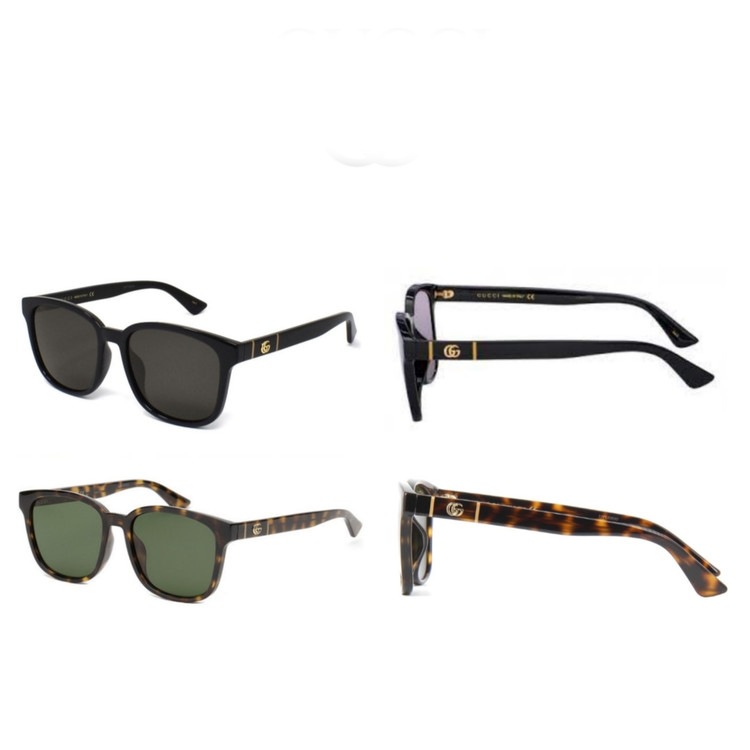 サングラス メンズ レディース アジアンフィット UVカット 紫外線対策 ブラック 黒 GG0637SK-001, GG0637SK-002