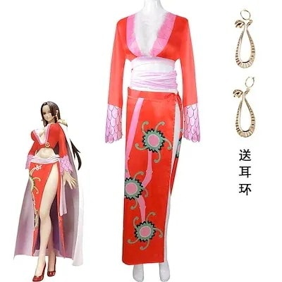 ONE PIECE ワンピース ボアハンコック スプレ衣装 海賊王風 コスチューム ハロウィン 変装 仮装D3期間限定30％