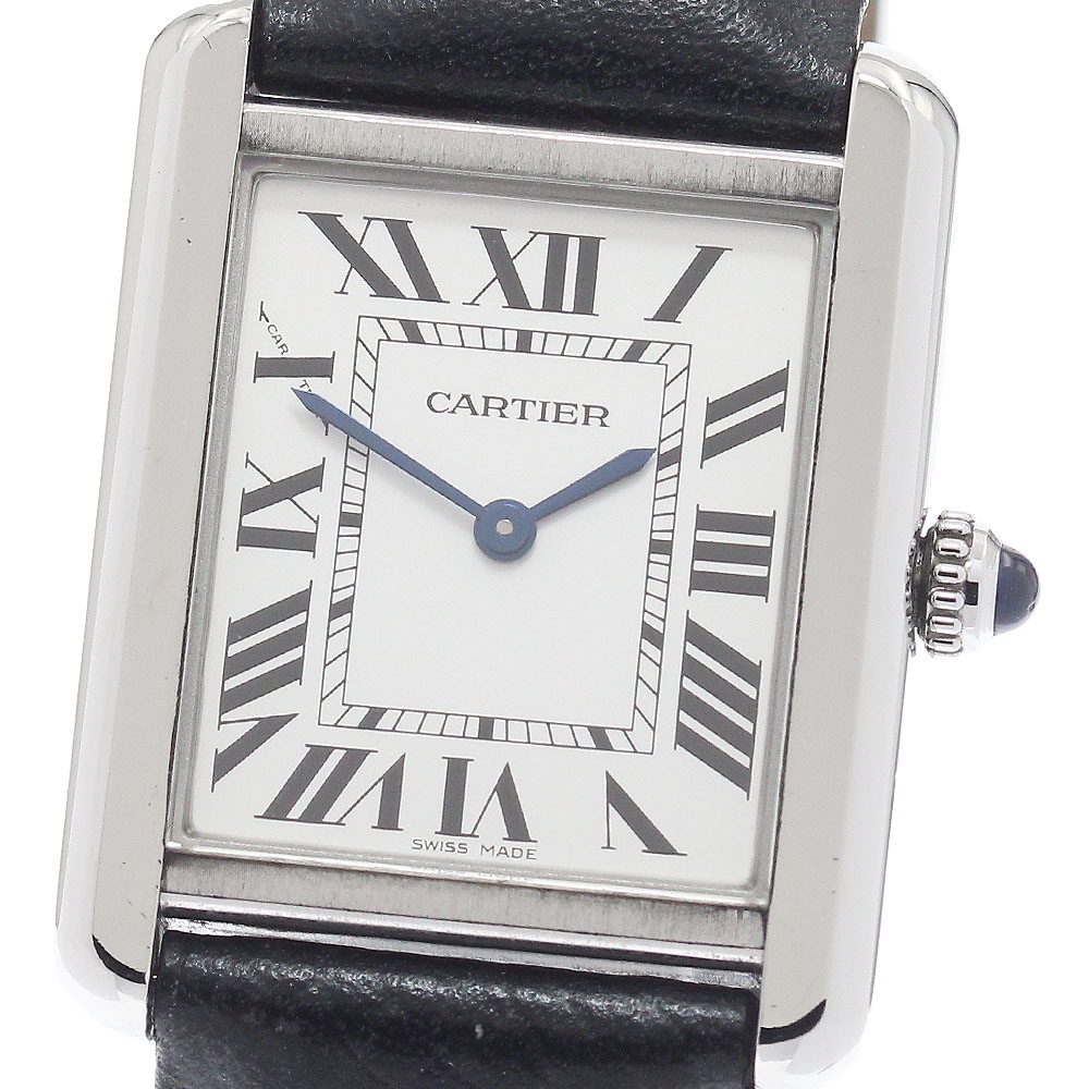 カルティエ CARTIER WSTA0030 タンクソロSM クォーツ レディース 保証書付き_934107【中古】