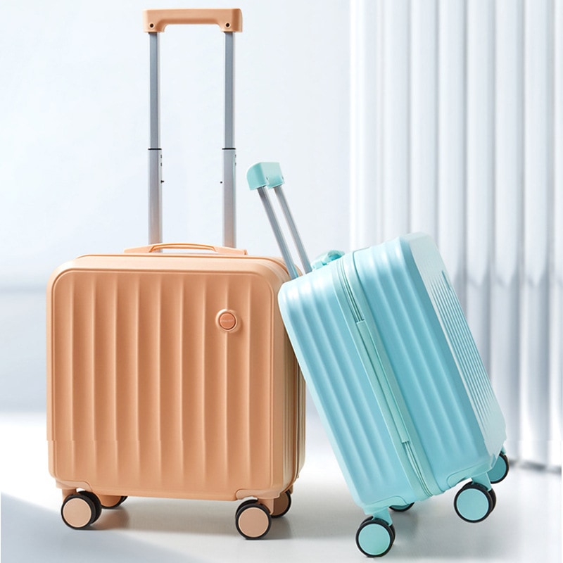 小型搭乗パスワードスーツケース 男女兼用 軽量スーツケース 18インチ搭乗ケース ユニバーサルホイール トロリーケース かわいい 8,548円