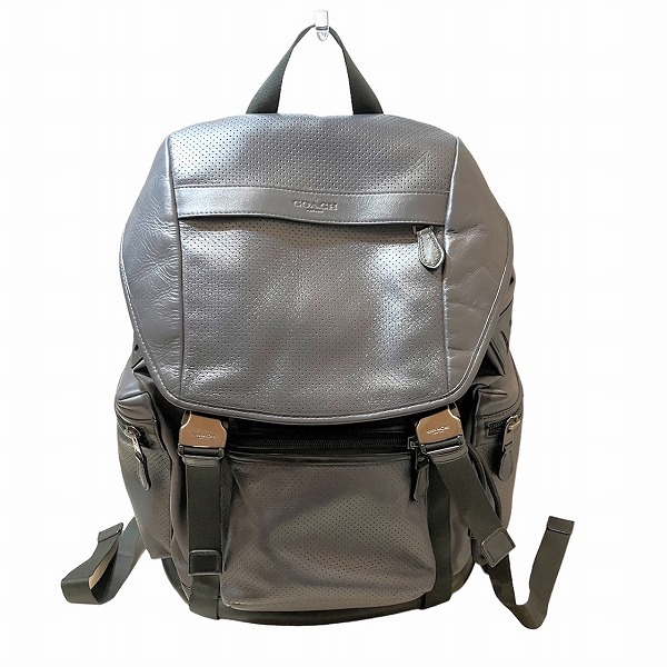 コーチ パーフォレイテッド テイレン トレック パック F57477 バッグ リュック 【中古】