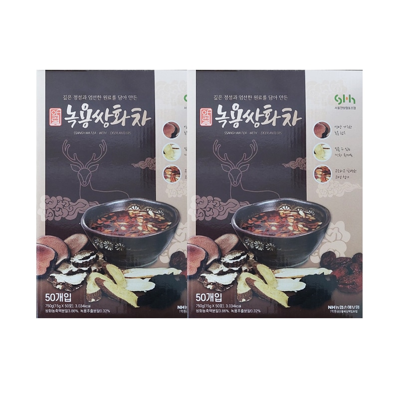 韓国伝統韓方鹿茸双和サンファ茶 15g 50包 2箱/白芍藥川芎当帰皇耆熟地黃甘草シナモン/アーモンドクルミピーナッツナツメ分太/カボチャひまわり