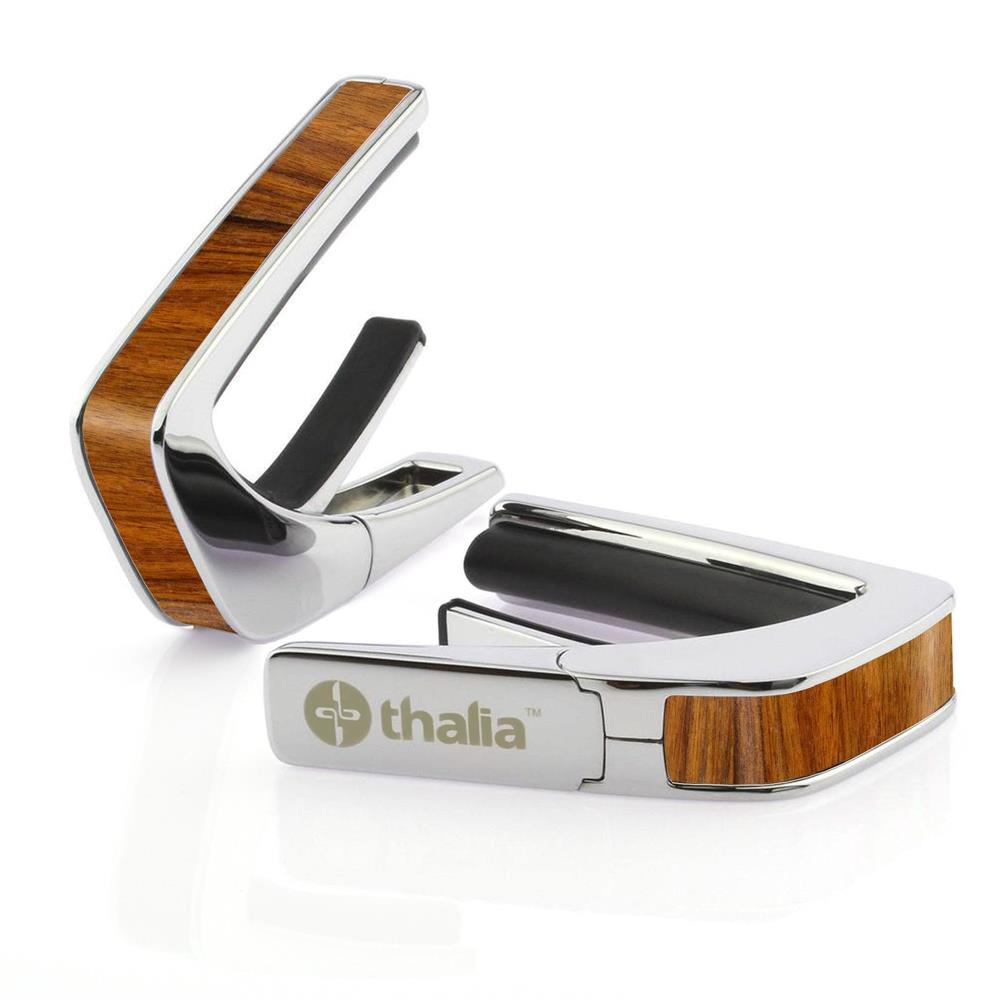 Thalia Capos ギターカポ クローム仕上げ TH-CC200-SR Santos Rosewood Inlay アメリカ製【並行輸入】