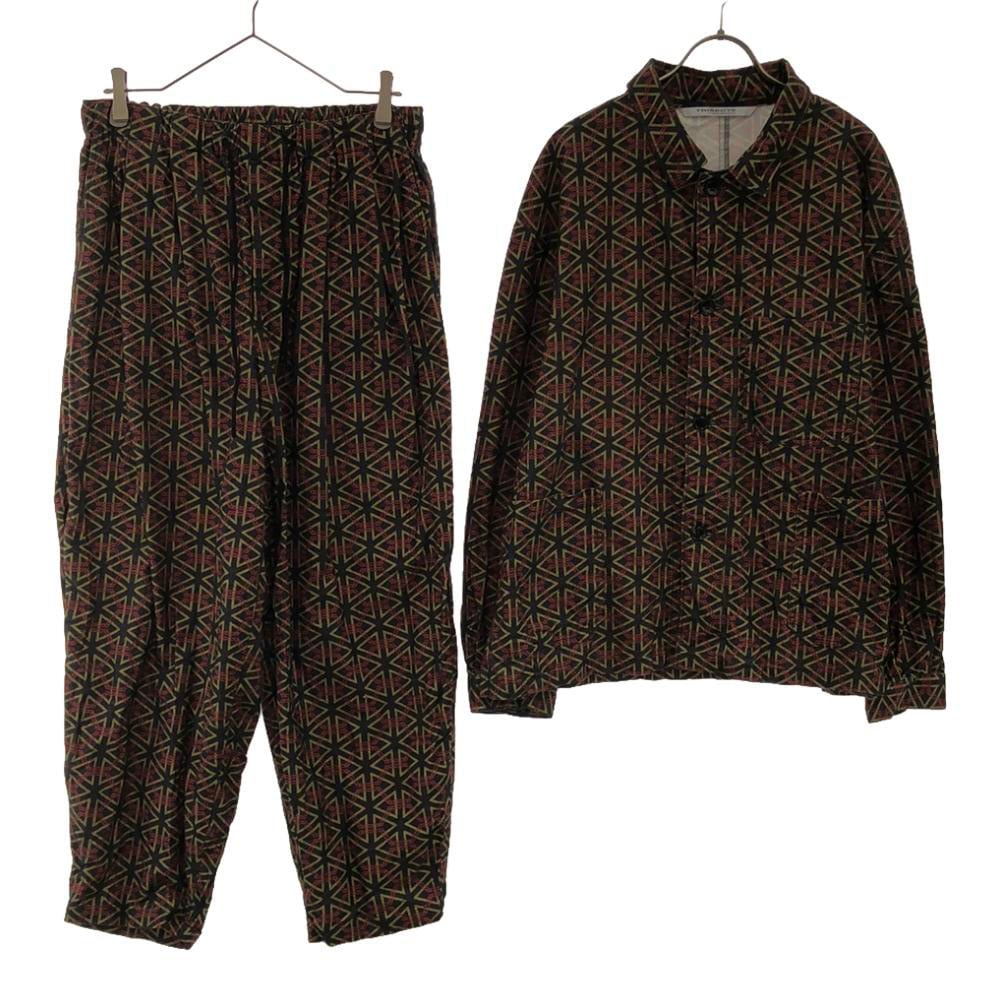 トライセクト2 総柄 コットンパンツ シャツジャケット 上下セットアップ M Journal Standard TRISECT2 収納袋付き ウエストゴム ジャーナルスタンダード メンズ