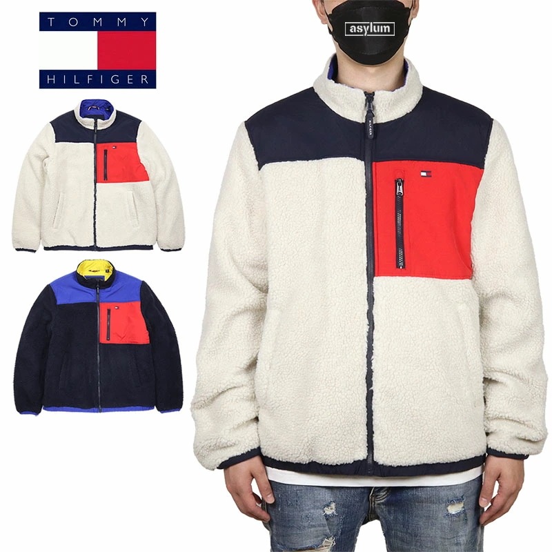 トミーヒルフィガー ボアジャケット TOMMY HILFIGER フリース アウター ブルゾン メンズ レディース ブランド 大きいサイズ おしゃれ 秋冬