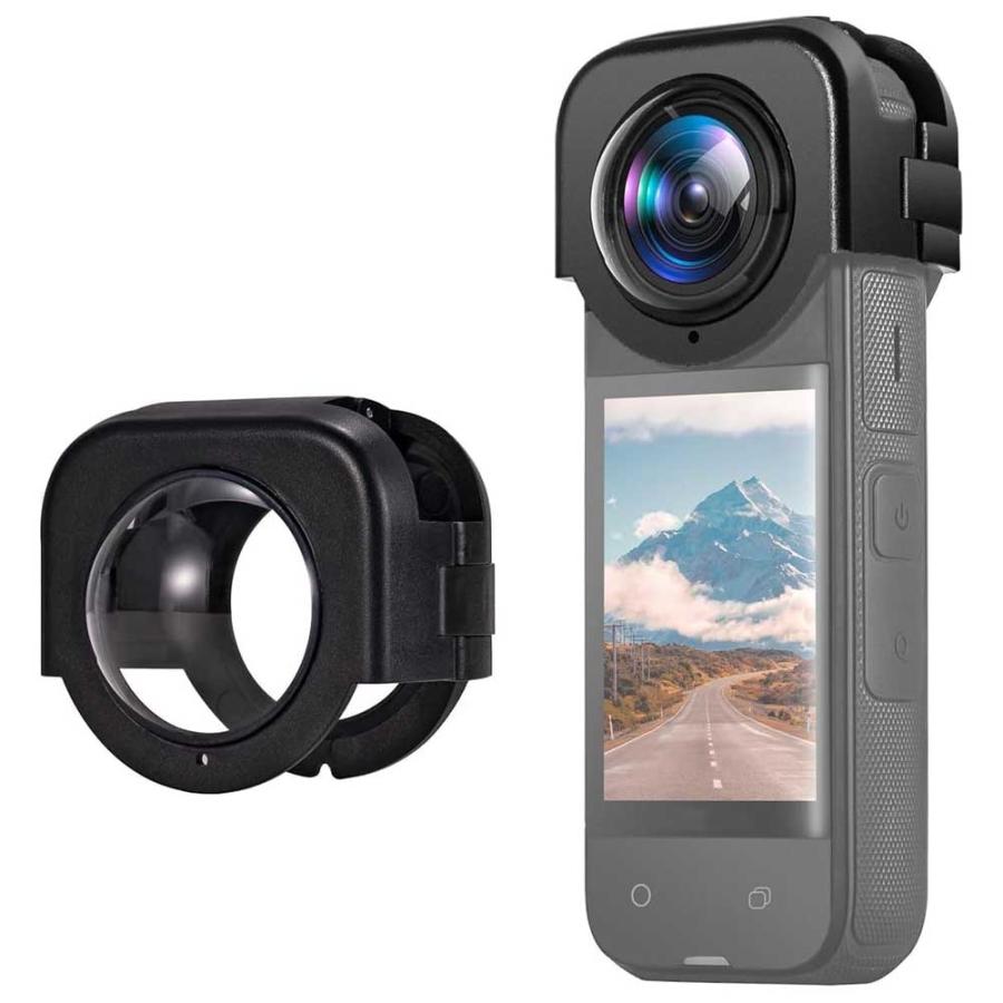 インスタ360X4 Insta360 X4 専用レンズ保護カバー レンズガード 光学プラスチック製 開閉はめ込み式 レンズキャップ 硬度 キズ防止 高透過率