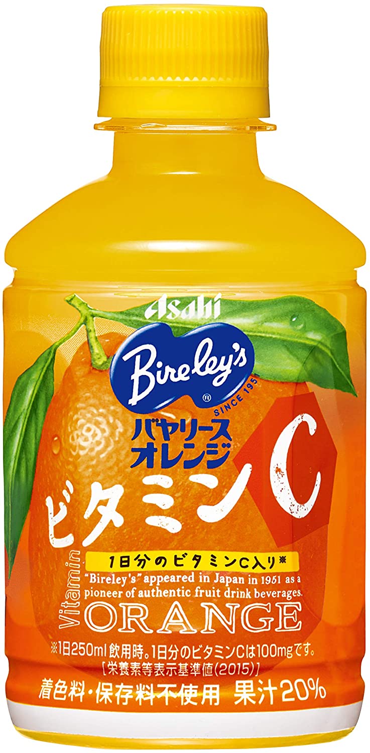 爆買い！ アサヒ飲料 バヤリース 24本 280ml オレンジ 野菜飲料 - flaviogimenis.com.br