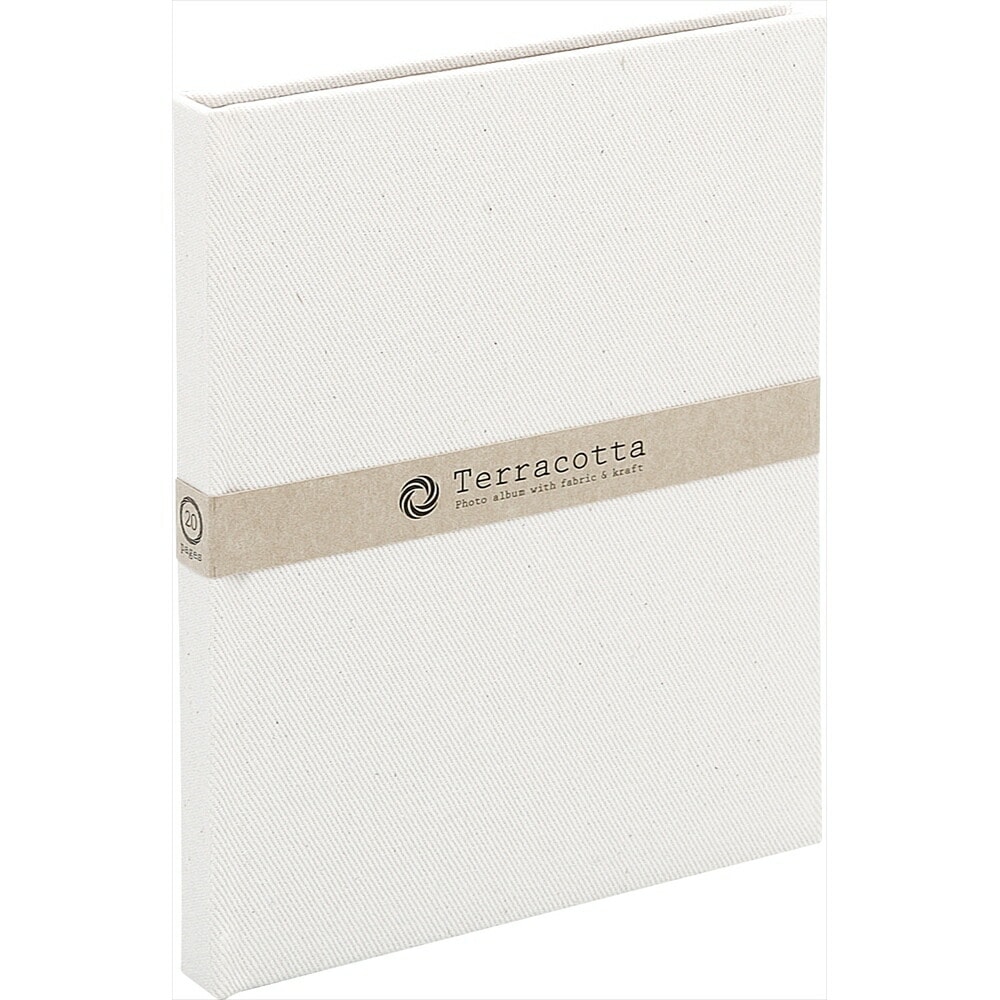 （まとめ買い）テラコッタ ブック式アルバム L2段 プラコート台紙（クラフト） ホワイト TER-L2B-140-W [x3]