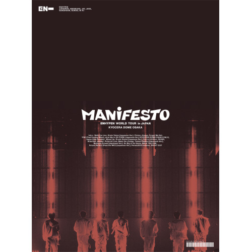 ENHYPEN ／ ENHYPEN WORLD TOUR ’MANIFESTO’ in JAPAN .. (DVD) TYBT-19037
