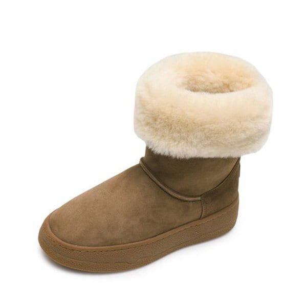 (BEARPAW) CELIN セリン 4CM 天然ラムスキン 2-WAY シープスキン ミドルブーツ ヒッコリー K2743002PD-W