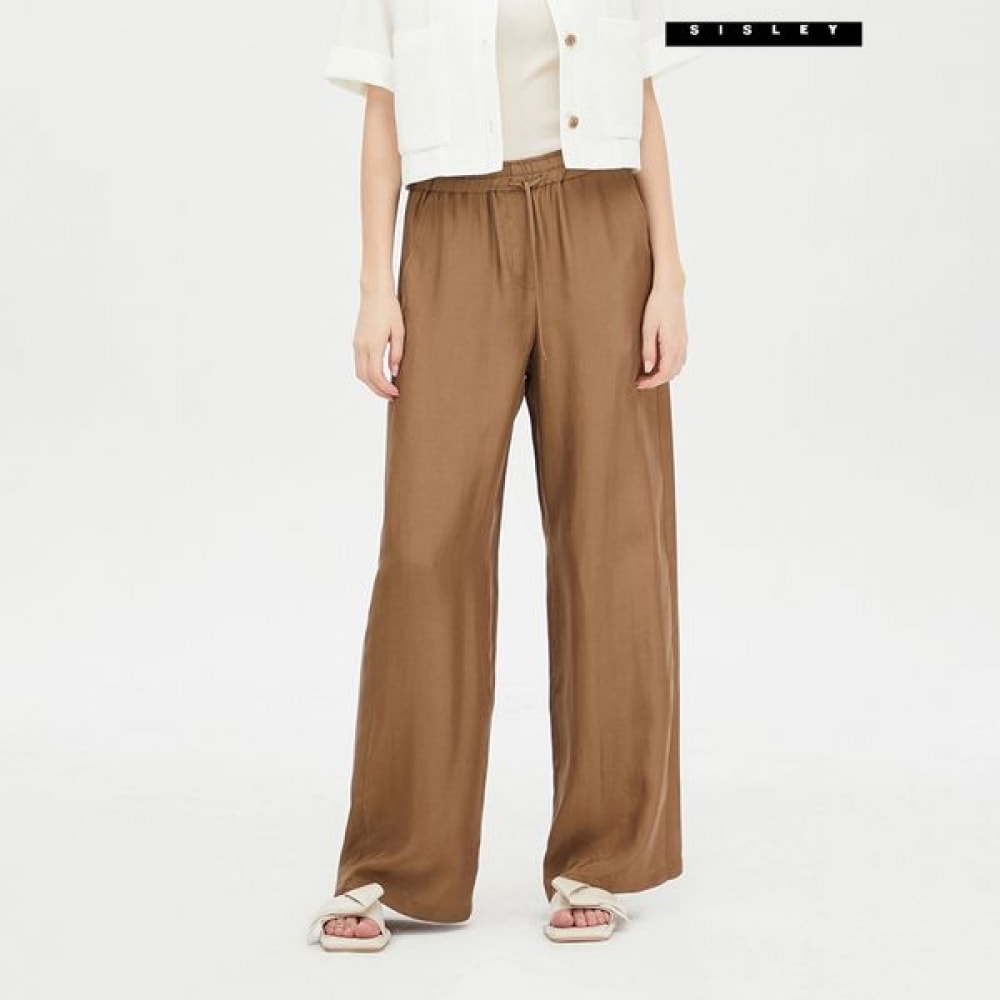 [シスレー] シスレーウェーブバンディングワイドパンツSAPTC2531