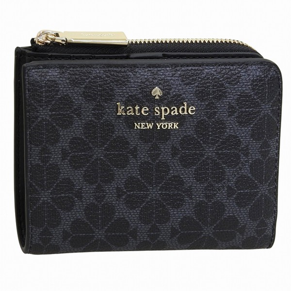ケイトスペード 財布 レディース 二つ折り財布 アウトレット ブラック sm lzip wal KK894-002 KATE SPADE