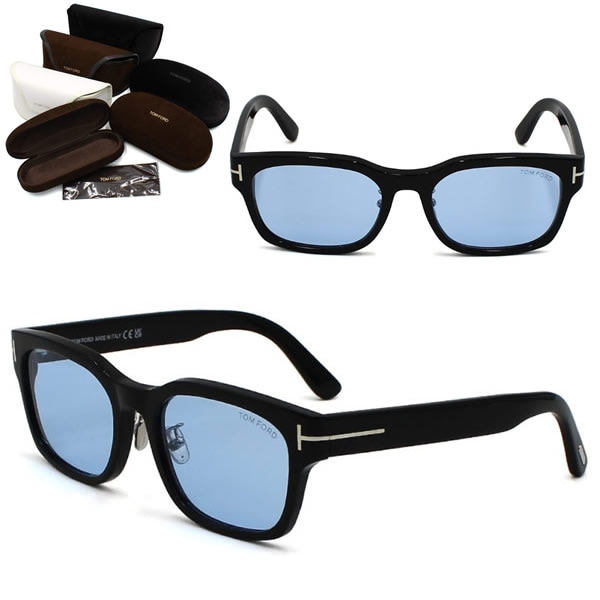 サングラス FT1232-D/S 01V 55 TF1232 サングラス ブラック ブルー アジアンフィット メンズ レディース ユニセックス