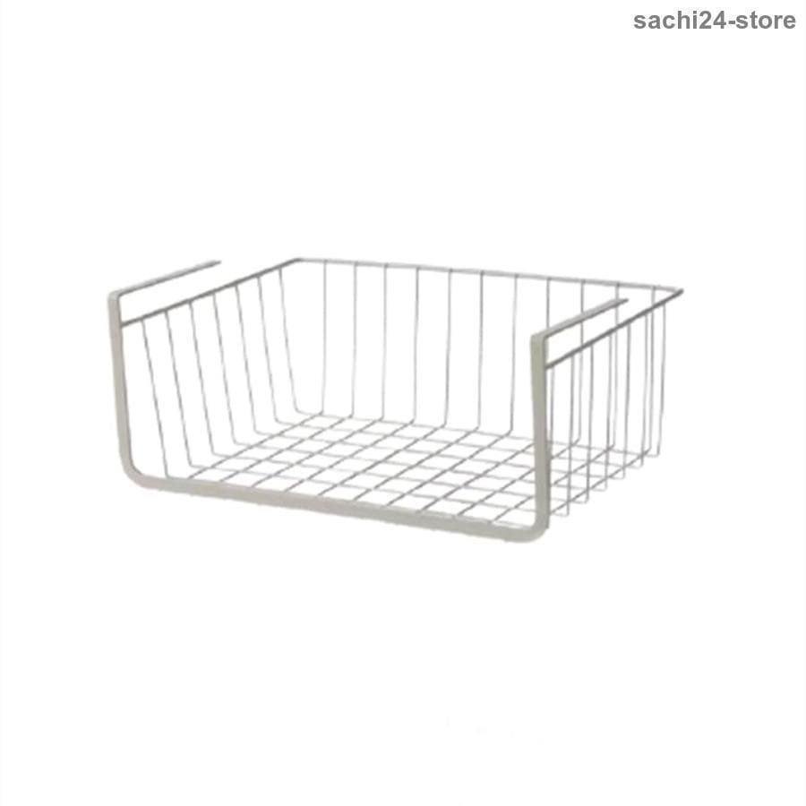 吊り下げ棚 戸棚下ラック キッチン収納ラック クローゼット内 収納ラック 収納バスケット 積み重ね使用可能 荷重5kg キッチン用 バスルーム用 戸棚下収納ラック