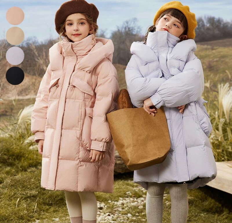 キッズコート ダウンジャケット フード付き 中綿 可愛い 子供服 中綿コート ダウンコート 女の子 通園 通学 キッズダウンコート 暖かい 防寒コート 秋冬 ベビー服 厚手 アウター ジュニア ジャケ