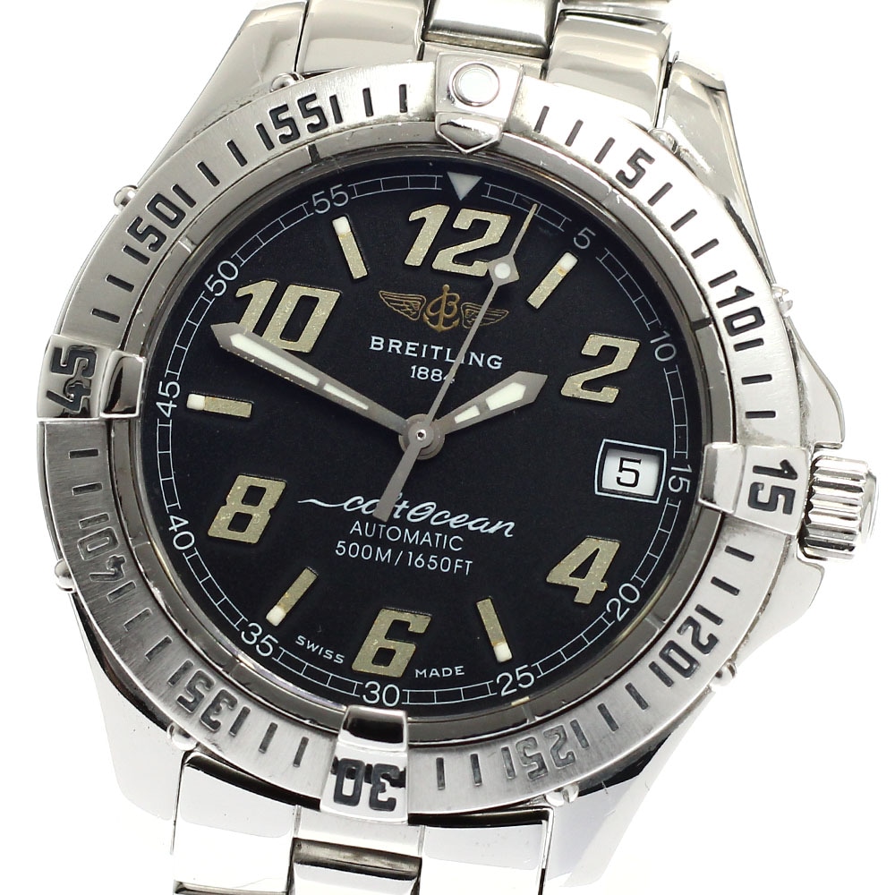 ブライトリング BREITLING A17350 コルトオーシャン デイト 自動巻き メンズ _930471【中古】