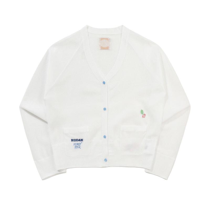[公式]シネラウンジ グロッシーシースルー ニットカーディガン ウーマン IVORY