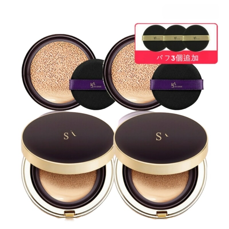 セルリニュー コンシーリング クッション [本体2+リフィル2+パフ3 21号 23号/セルリニュークッション 完璧カバー力 ロングラスティング 水分感高密着 アンチ エイジングシワ 改善 アデノシン