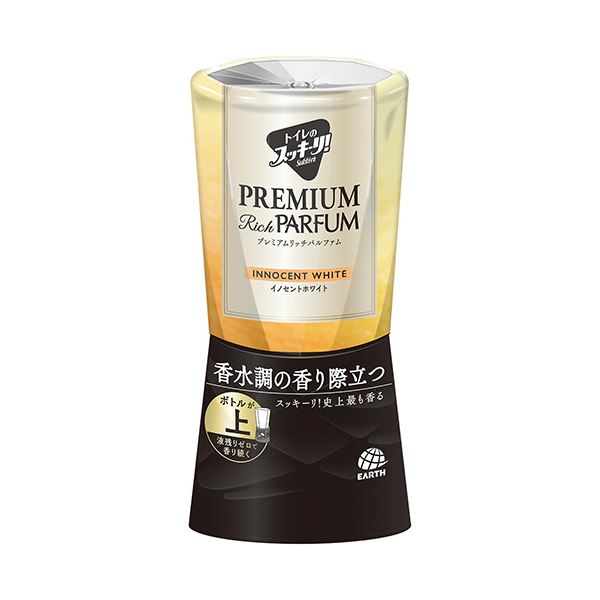 （まとめ） アース製薬トイレのスッキーリ！ プレミアムリッチパルファム イノセントホワイト 400ml 1個 [x10セット]