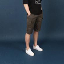 WMZ 7分丈カーゴポケットバンディングハーフパンツ